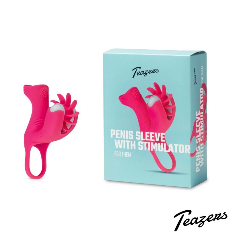 Funda per a penis amb estimulador