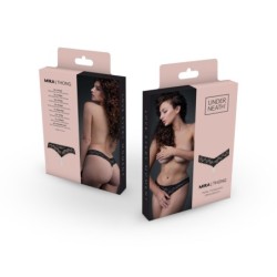 Tanga com entrepernas aberta Olha com corrente de pérolas S/M