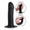 Dildo fálico Squeeze-It - Negro