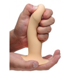 Varpos formos dildo Squeeze-It - smėlio spalvos