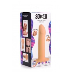 Falický dildo Squeeze-It - Béžová