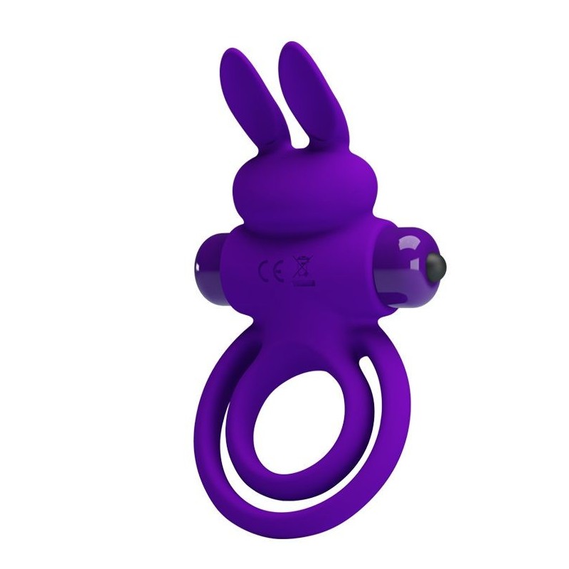 Anillo para pene con conejo vibrador