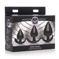 Set di Plug Anali da 3 Pezzi Triple Spades