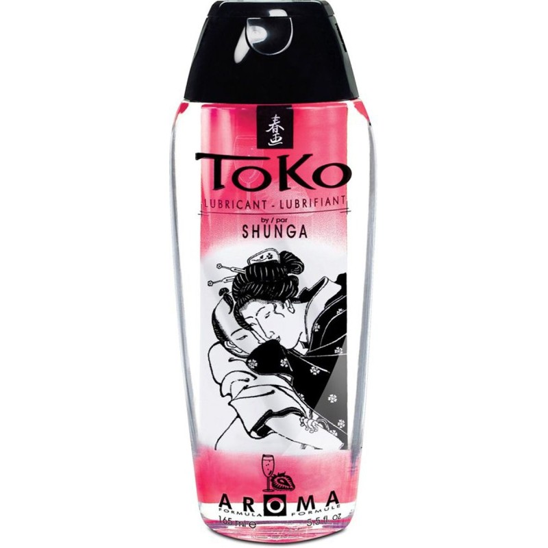 Shunga - Toko glijmiddel - Aardbei mousserende wijn