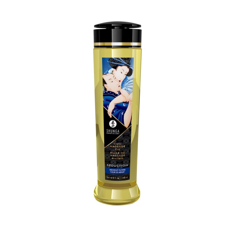 Shunga - Ulei de Masaj al Seducției Floare de la Miezul Nopții - 240 ml