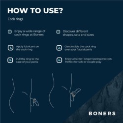 Anel peniano hexagonal Boners com bolas de aço