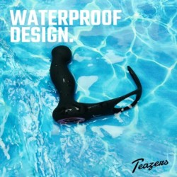 Anneau pénien et testiculaire avec vibromasseur de prostate et télécommande Teazers