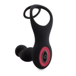 Anel peniano e testicular com vibrador de próstata e controlo remoto Teazers
