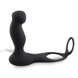 Prsteň na penis a semenníky s vibrátorom prostaty a diaľkovým ovládaním Teazers