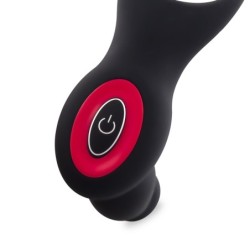 Inel pentru penis și testicule cu vibrator de prostată și telecomandă Teazers