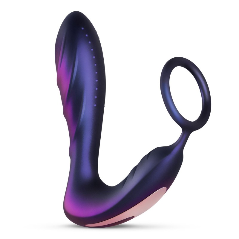 Vibratore Anale Black Hole con Anello per il Pene