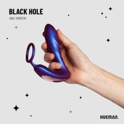 Analni vibrator Black Hole z obročem za penis