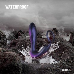 Analni vibrator Black Hole z obročem za penis