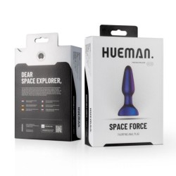 Vibrerande analplugg med stötfunktion Space Force
