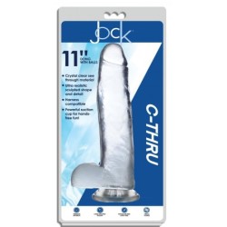 Läpinäkyvä Dildo Jock C-Thru - 31 cm