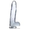 Läpinäkyvä Dildo Jock C-Thru - 27 cm