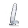 Läpinäkyvä Dildo Jock C-Thru - 23 cm