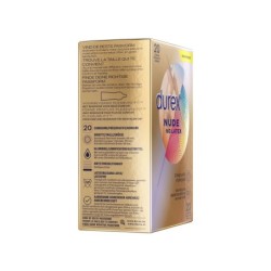 Durex Nude Sin Látex - 20 Unidades