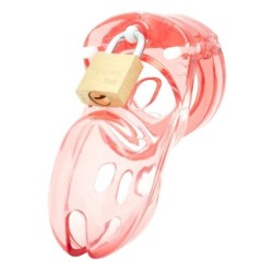 CB-3000 Cage de Chasteté pour Pénis - Rouge - 37 mm