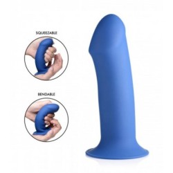 Dildo Grueso Flexible Azul