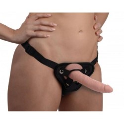 Dildo realist cu ham - 19,5 cm.