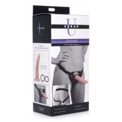 Realistischer Dildo mit Harness - 19,5 cm.