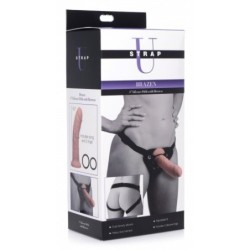 Dildo Audaz de Silicone com Arnês - 20 cm