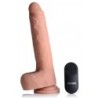 Dildo XL Vibrator mit Stoßfunktion, Saugnapf und Kugeln