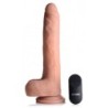 Dildo XL Vibrator cu Împingere cu Ventuză și Bile