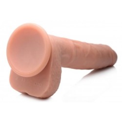 Dildo XL Вибратор с Тласък, Вендуза и Топчета