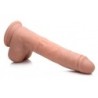 Dildo XL Vibrator s Sesalnikom, Funkcijo Potiska in Kroglicami