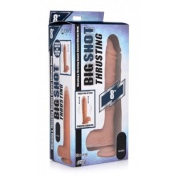 Dildo XL Vibrator s Sesalnikom, Funkcijo Potiska in Kroglicami