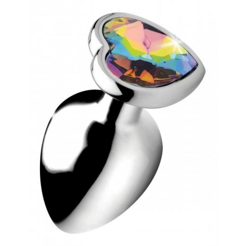 Anale Plug Hart Regenboog - Groot Anale Plug Hart Regenboog - Groot