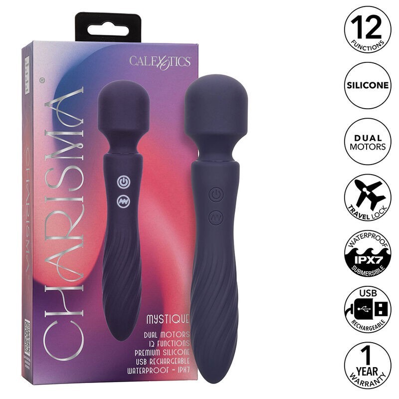 Charisma Mystique Dubbele Motor Vibrator 12 Functies 21,5 Cm X 4,5 Cm Paars