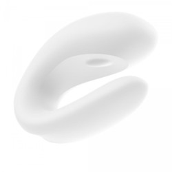 Vibrátor pre páry Satisfyer Double Joy - Biely