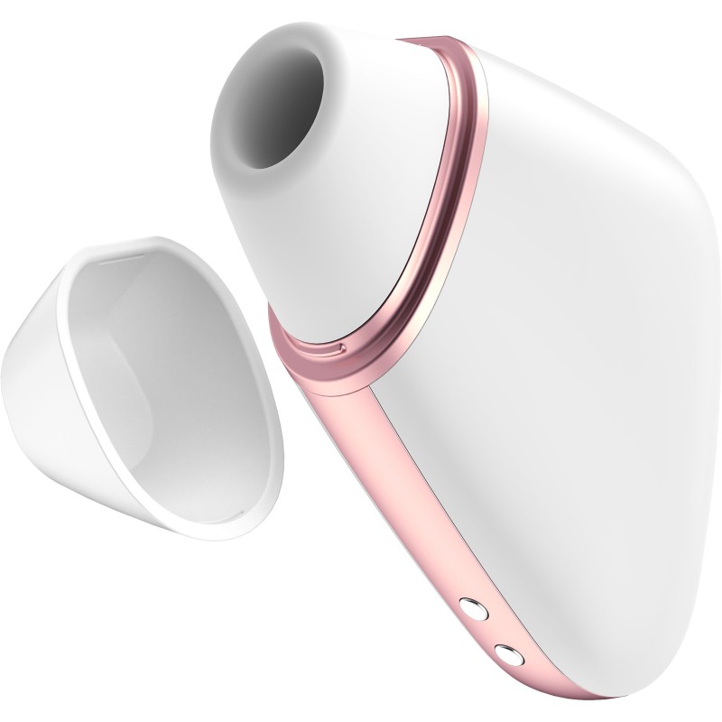 Vibrátor s Vzduchovým Tlakem Trojúhelník Lásky Satisfyer - Bílý