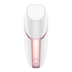 Vibratore a Pressione d'Aria Triangolo Amoroso Satisfyer - Bianco