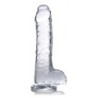 Läpinäkyvä dildo Jock C-Thru - 21 cm.