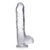 Prozirni dildo Jock C-Thru - 25 cm.