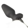 Plug anal vibratório com cauda de raposa - Branco