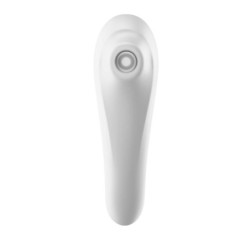 Dubbele genots stimulator met zuigfunctie - Wit