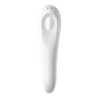Dubbele genots stimulator met zuigfunctie - Wit