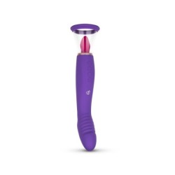 G-pisteen vibraattorilla varustettu nautintopumppu - Violetti