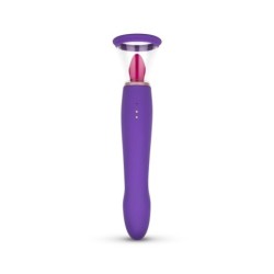 Lustpumpe mit G-Punkt Vibrator - Lila