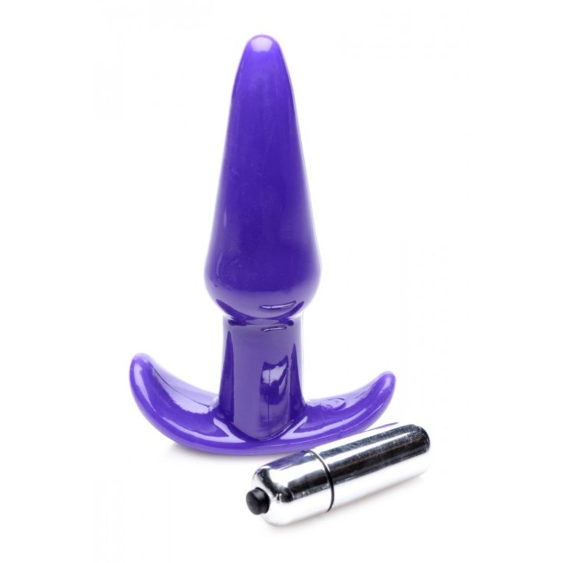 Vibracinis analinis kamštelis švelnus - Violetinis