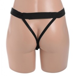 Dildo de silicone oco com arnês