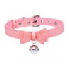 Gold Kitty Collar with Bell - Pink