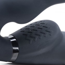 Swirl vibrator uden stropper med sele - Sort