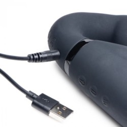 Swirl vibrator uden stropper med sele - Sort