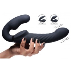 Swirl vibrator utan remmar med sele - Svart